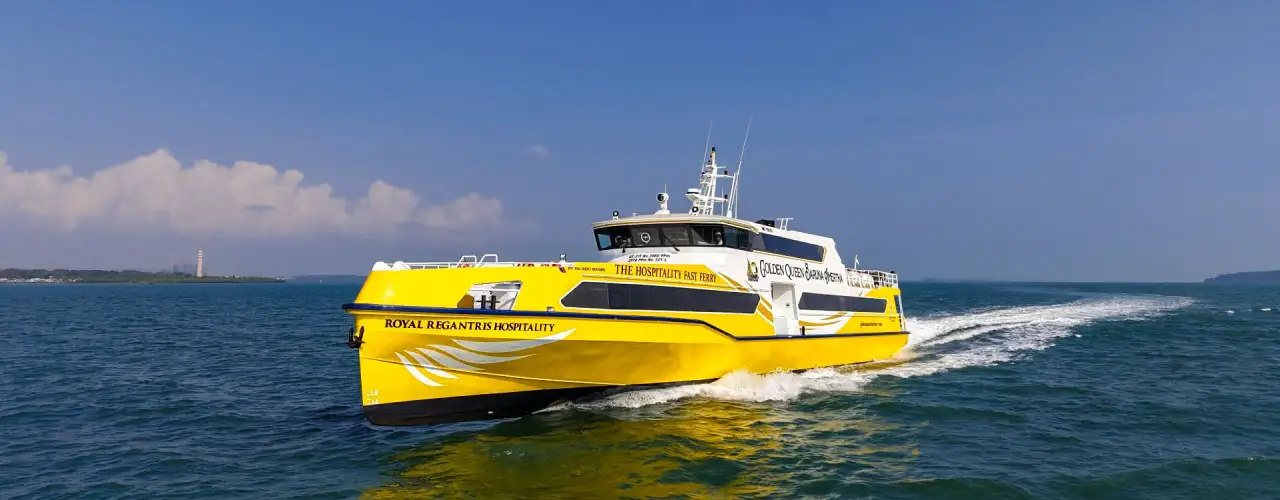 Hospitality fast ferry shuttle service connecting Bali to Gili Islands and Lombok. Offering safety, comfort, speed, and reliability.